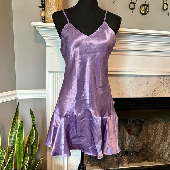 Victoria's Secret Other - VINTAGE Victoria Secret Gold Label Lilac Night Gown Slip